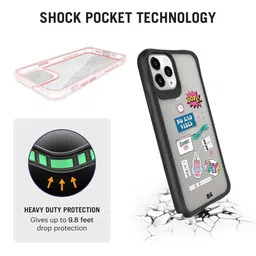 DailyObjects Adults Multicolor Printed Hybrid Clear Case Cover For iPhone 11 Pro image 2