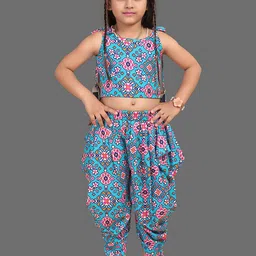 BAESD Girls Printed Top with Dhoti Pants-image-73