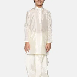 Sethukrishna Boys Cream-Coloured Kurta with Dhoti Pants-39