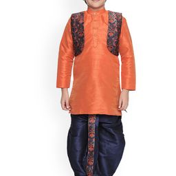 BAESD Boys Regular Kurta with Dhoti Pants-12