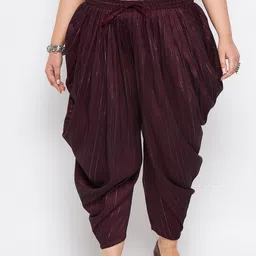 CLORA CREATION PLUS Women Striped Dhoti Pant-image-66