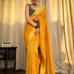 KALINI Woven Design Zari Banarasi Saree-picture-42