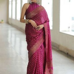 KALINI Woven Design Zari Banarasi Saree-17