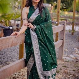 KALINI Woven Design Zari Banarasi Saree-image-23