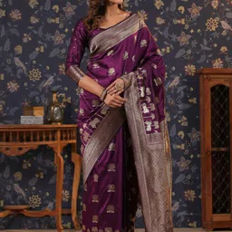 House of Pataudi Woven Design Banarasi Saree-image-55