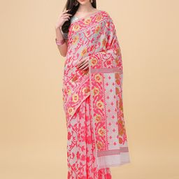 ANISSA SAREE Floral Woven Design Jamdani Saree-image-22