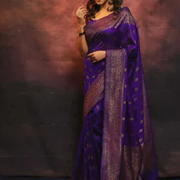 KALINI Woven Design Zari Banarasi Saree-52
