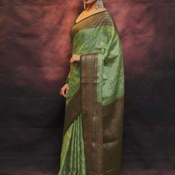 KALINI Woven Design Zari Banarasi Saree-image-14