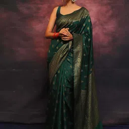 KALINI Woven Design Zari Banarasi Saree-19