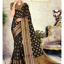 GAJARAI Woven Design Zari Banarasi Saree-image-70