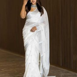 Anjaneya Sarees Ethnic Woven Design Zari Chanderi Saree-image-59