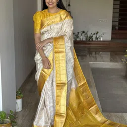 KALINI Woven Design Zari Pure Silk Banarasi Saree-45