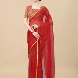 Rhey Floral Printed Zari Festive Saree-picture-20