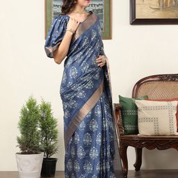 Mitera Bagh Printed Zari Sungudi Saree-picture-4