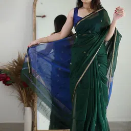 KALINI Woven Design Zari Silk Blend Designer Banarasi Saree-picture-36