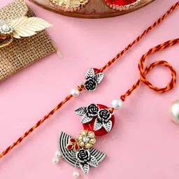 Aapno Rajasthan Unisex Set Of 2 Bhaiya Bhabhi Rakhis-image-44