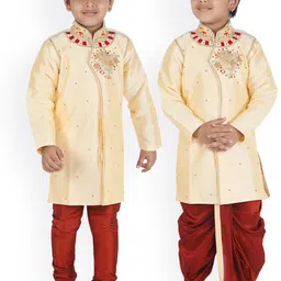 ahhaaaa Boys Embellished Sherwani Set-picture-54