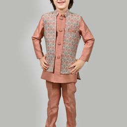 ahhaaaa Boys Embroidered Sherwani Set-46