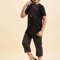 Sweet Dreams Boys Typography Printed Night Suit-image-13