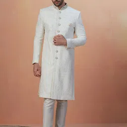 Manyavar Embroidered Traditional Sherwani Set-picture-52