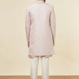 Manyavar Self-Design Brocade Indo Western Sherwani Set-image-77