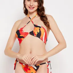 SECRETS BY ZEROKAATA Printed Beach Wear Bikini Set-image-68