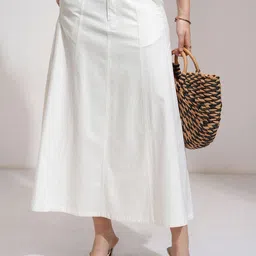 Tokyo Talkies Women Flared A-Line Midi Skirt-image-97