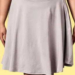 BAESD A-Line Flared Plus Size Midi Skirt image 5