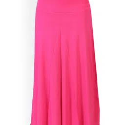 LAASA  SPORTS Women Pink Solid Maxi Skirts-image-7