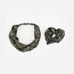 Aditi Wasan Women Green & Black Set of 2 Embellished Hairband-94
