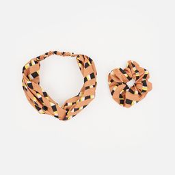 Aditi Wasan Women Tan & Black Set of 2 Embellished Hairband-85