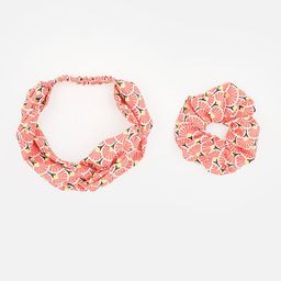 Aditi Wasan Women Orange & White Set of 2 Embellished Hairband-0
