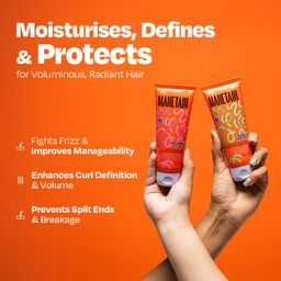 MANETAIN Volumizing Curl Cream 100ml & Hair Styling Gel 100ml for Defined Curls | Hydrating, Anti-Frizz & Long-Lasting Hold for Wavy, Curly Hair | Natural Ingredients, Vegan & Cruelty-Free image 2