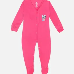 Bodycare Infant Girls Minnie Mouse Printed Cotton Sleepsuit-41