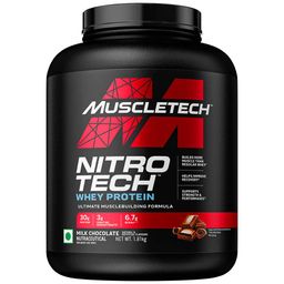 MuscleTech NitroTech Whey Protein,  4 lb  Milk Chocolate - India -image-32