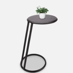 de maison decor Slanted Metal End Tables In Black Colour-picture-1
