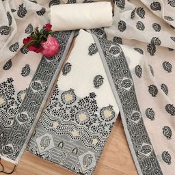 JATRIQQ Art Silk Unstitched Dress Material-image-39