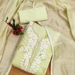 KALINI Ethnic Motifs Embroidered Unstitched Dress Material-picture-30
