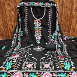 Panzora Embroidered Unstitched Dress Material-image-74