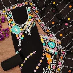 KALINI Embroidered Unstitched Dress Material-picture-32