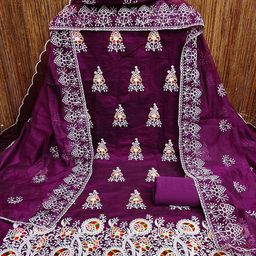 MANVAA Embroidered Unstitched Dress Material-picture-13