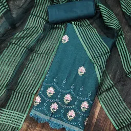 MANVAA Embroidered Unstitched Dress Material-image-89