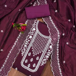 SHADOW & SAINING Embroidered Unstitched Dress Material-image-73