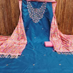 KALINI Embroidered Unstitched Dress Material-image-61