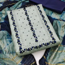 KALINI Sequinned Embroidered Sequinned Unstitched Dress Material-image-19