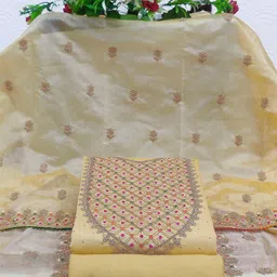 TAVAS Embroidered Unstitched Dress Material-10