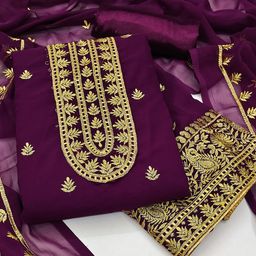 KALINI Embroidered Unstitched Dress Material-image-38
