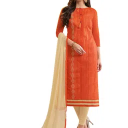 MANVAA Geometric Embroidered Unstitched Dress Material-image-18