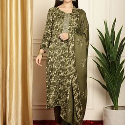 Stylee LIFESTYLE Geometric Printed Pashmina Unstitched Dress Material-image-27