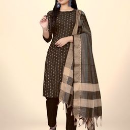 LeeliPeeri Designer Ethnic Motifs Jacquard Woven Design Unstitched Dress Material-image-76